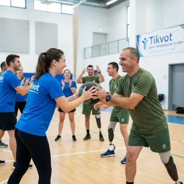 מתנדבים עוזרים בשיקום פצועי צהל